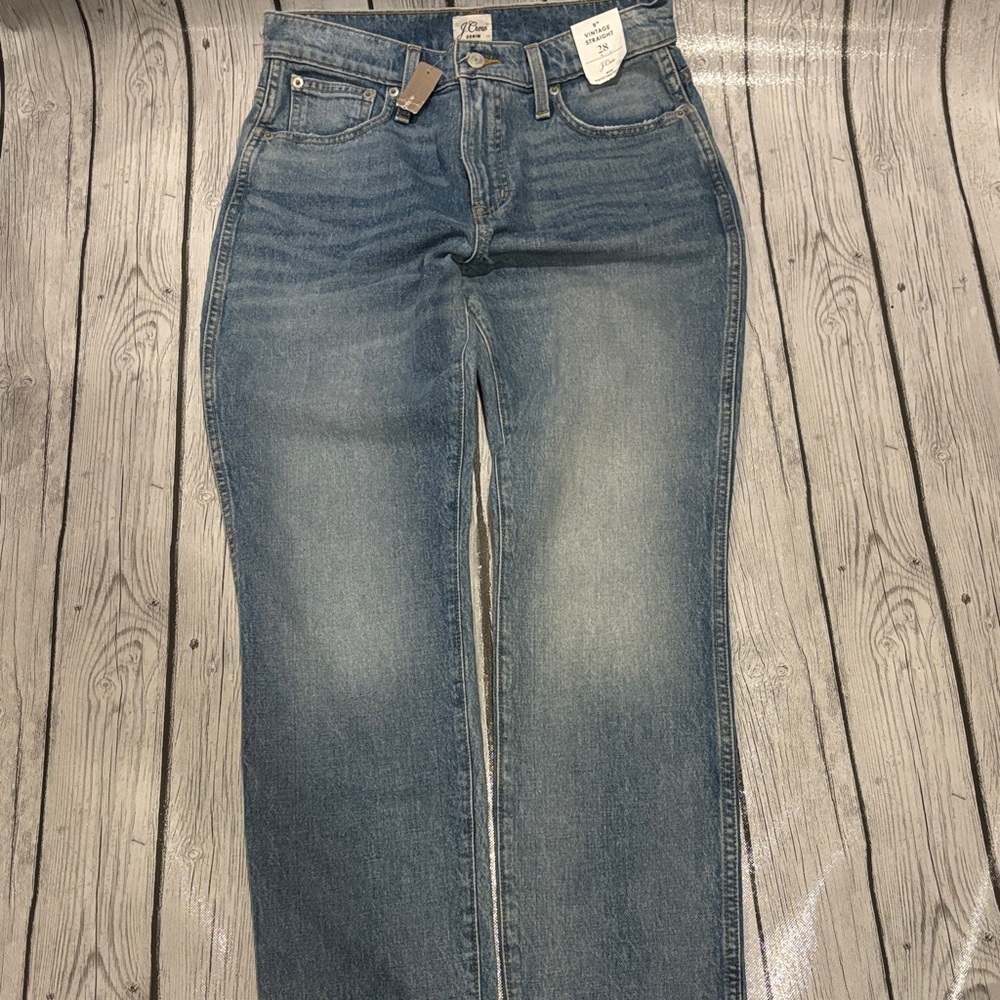 JCrew size 28 9” vintage straight denim jeans